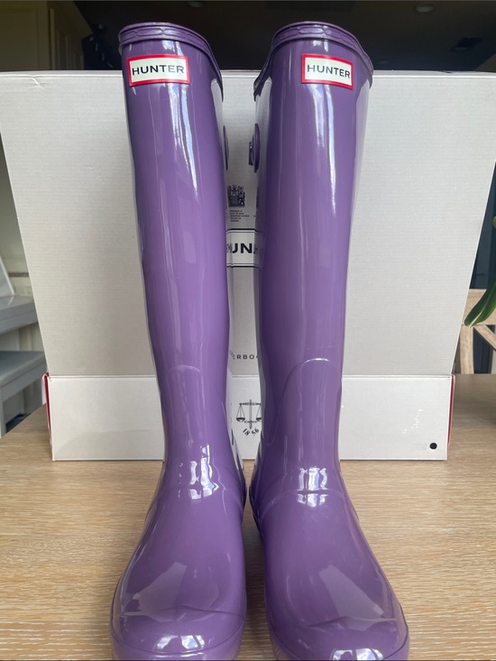 Hunter Shoes - Hunter Women's Glossy Violet Tall Rain Boots